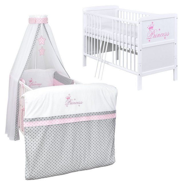 Baby-Delux Komplettbett Babybett Natalie Princess Komplettset, 10-tlg., Kin günstig online kaufen