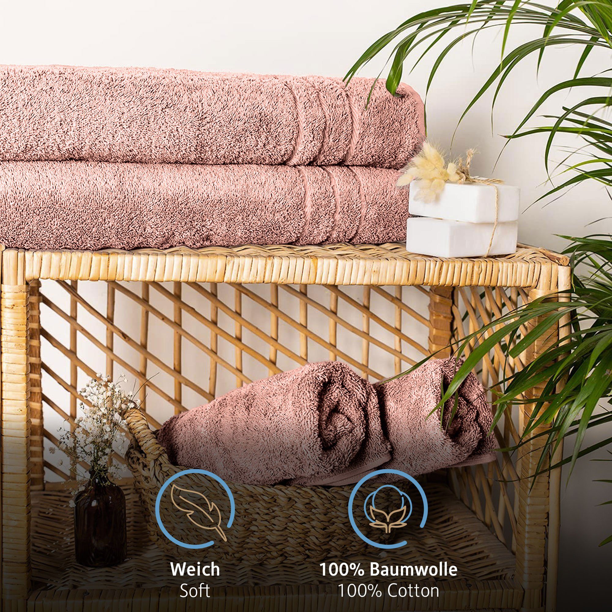 Komfortec Saunatuch 70x200 cm Saunatücher Set günstig online kaufen