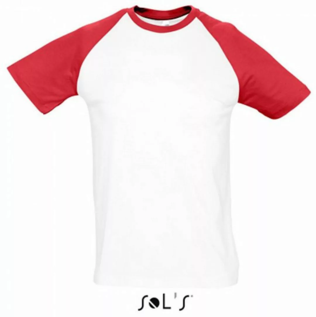 SOLS Rundhalsshirt Raglan Funky 150 Herren T-Shirt günstig online kaufen