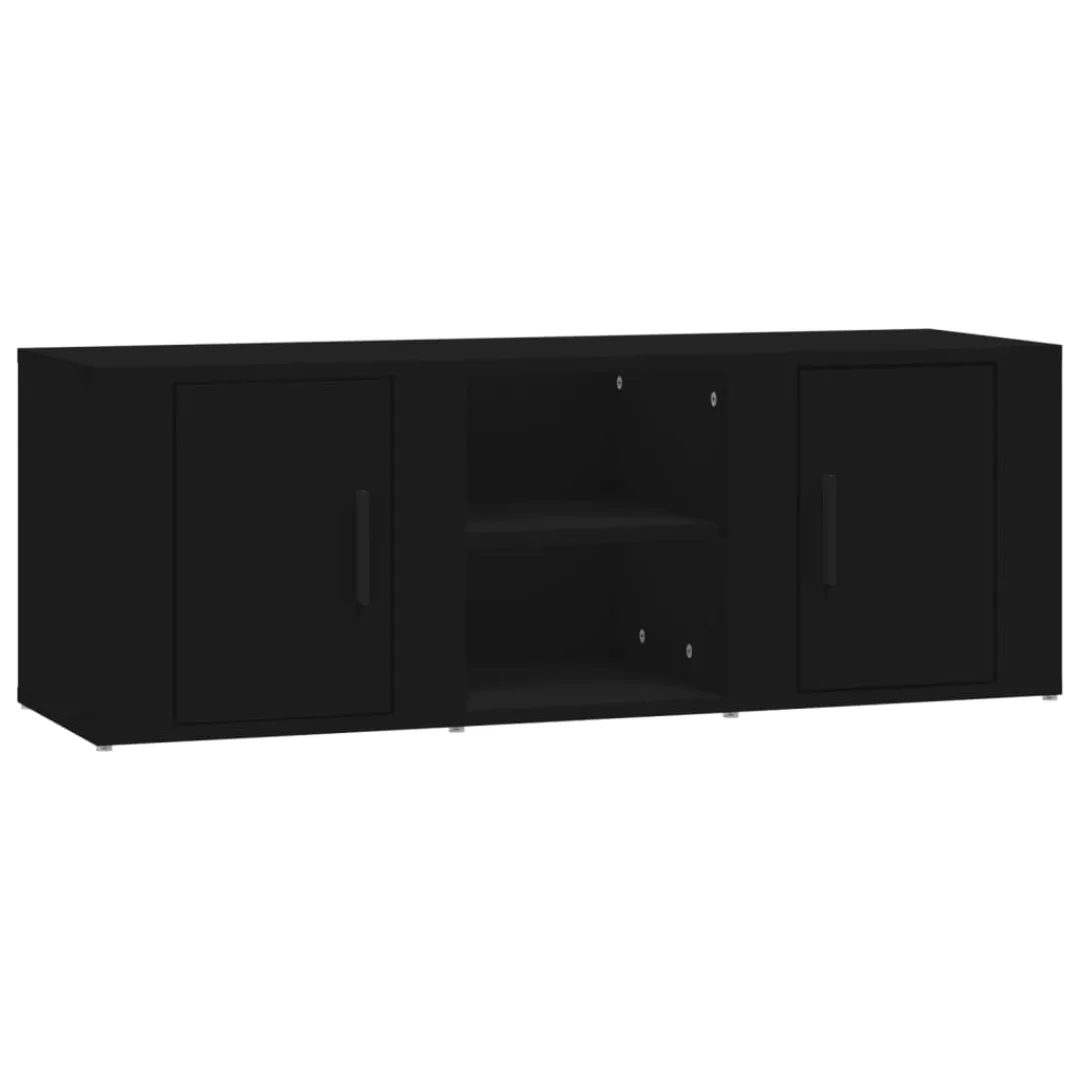 Vidaxl Tv-schrank Schwarz 100x31,5x35 Cm Holzwerkstoff günstig online kaufen