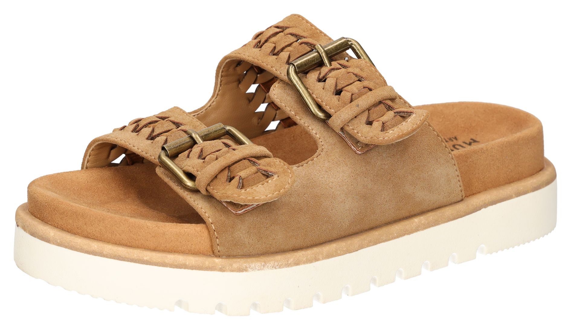 Mustang Shoes Pantolette "Mustang Shoes Pantoletten Lederimitat/Textil" günstig online kaufen