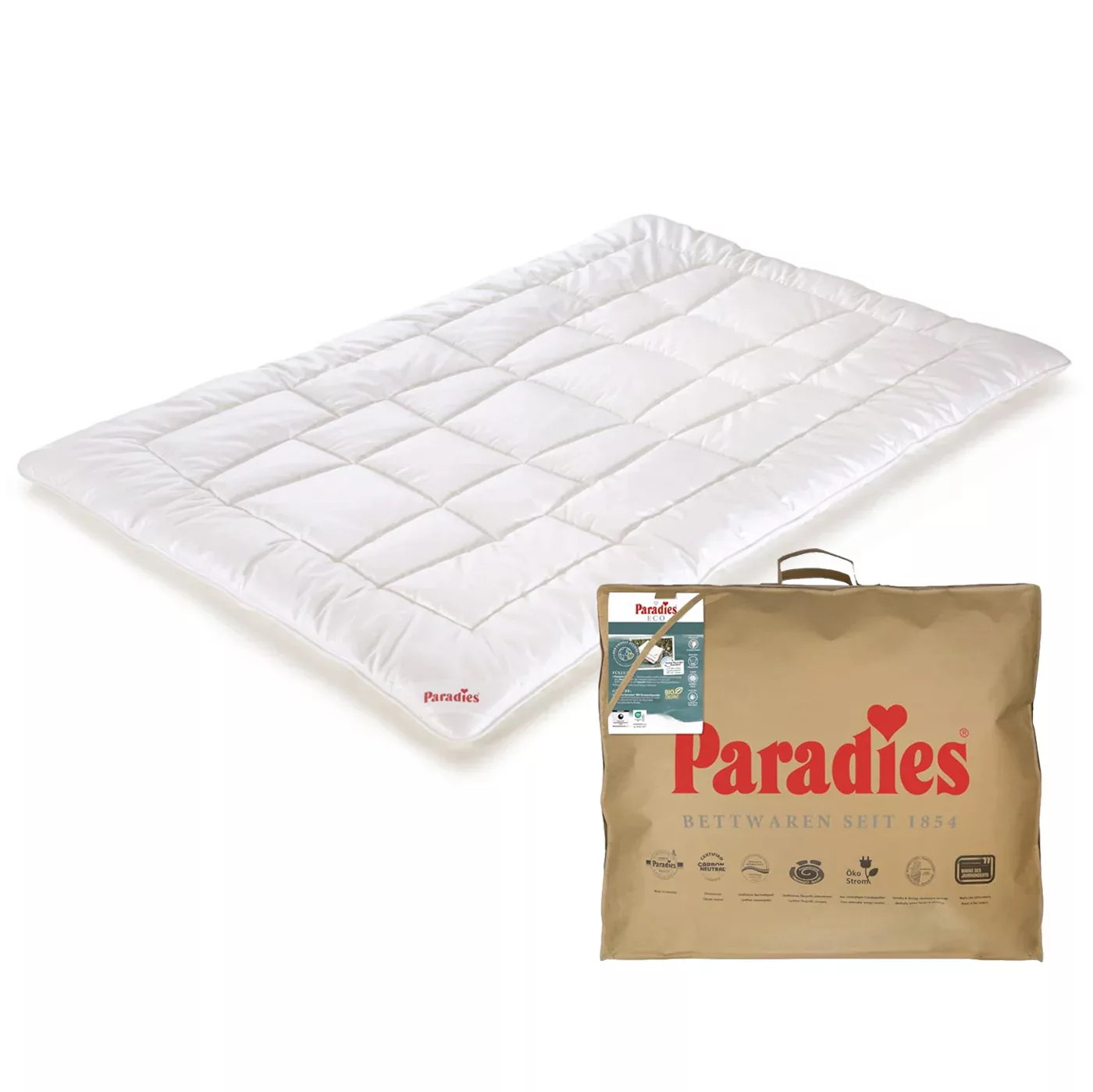 Paradies Vida Bio Organic Ganzjahresbett warme Bettdecke 155x220 günstig online kaufen