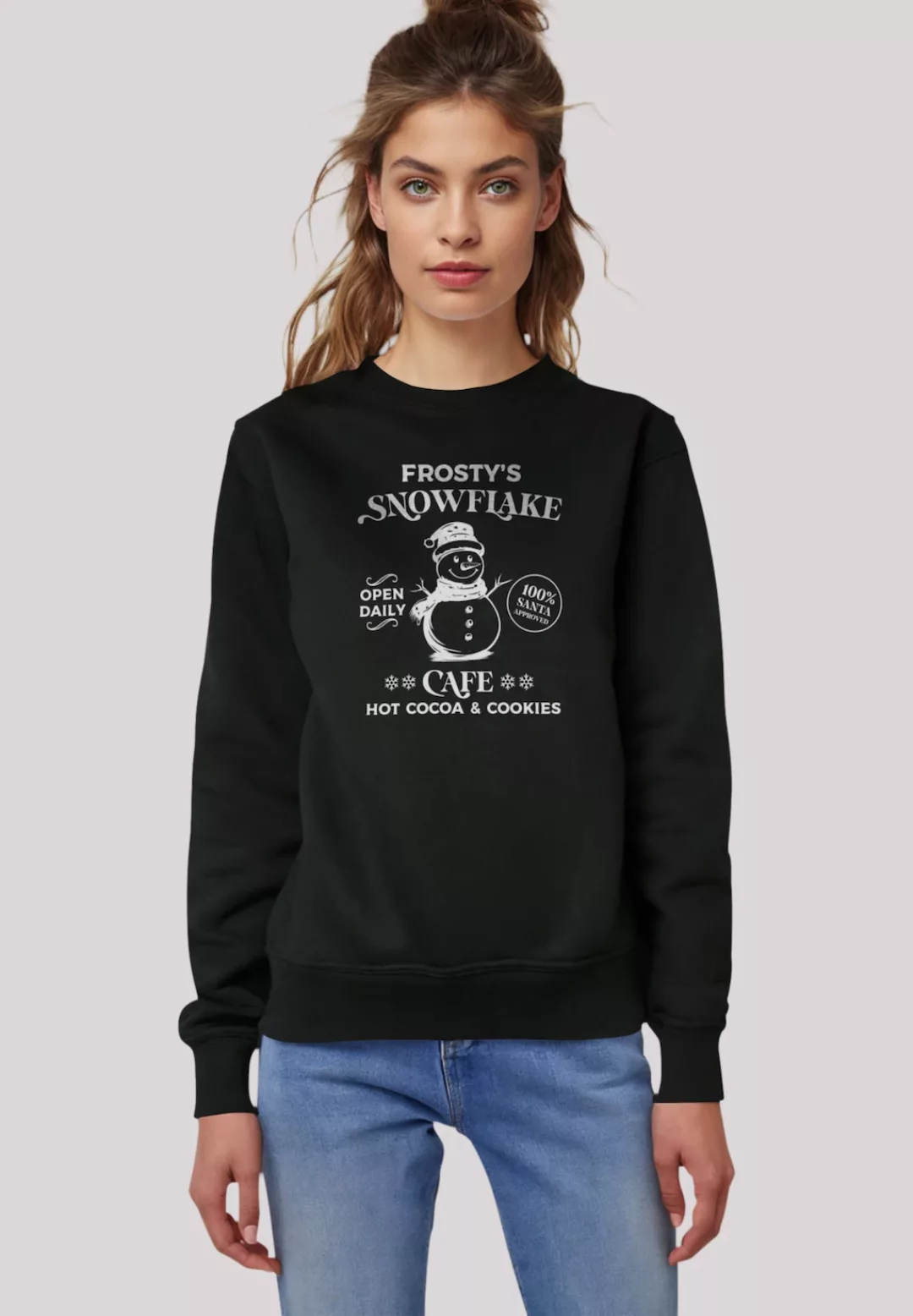 F4NT4STIC Sweatshirt "Weihnachten Frostys Snowflake Cafe Retro", Premium Qu günstig online kaufen