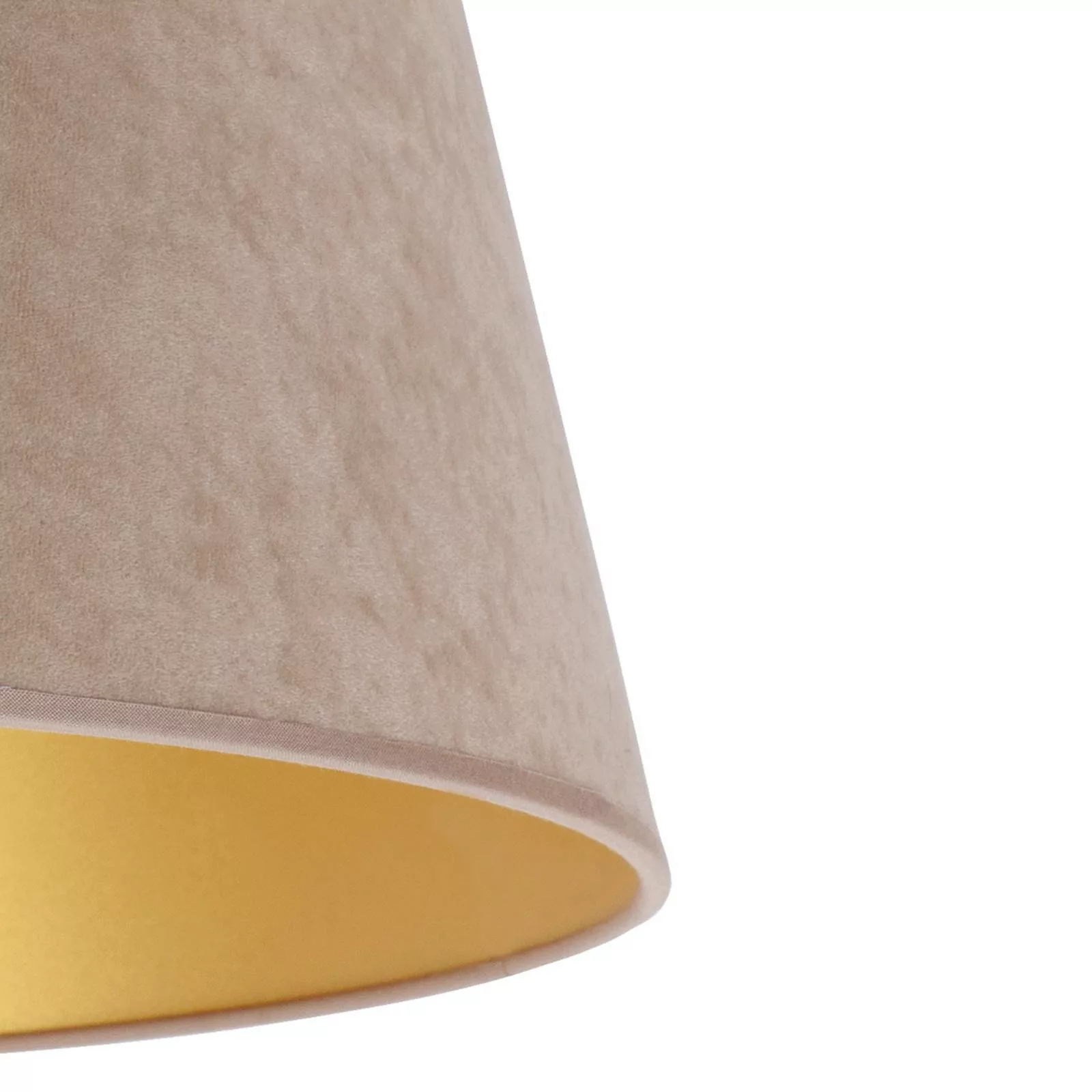 Lampenschirm Cone Höhe 18 cm, beige/gold günstig online kaufen