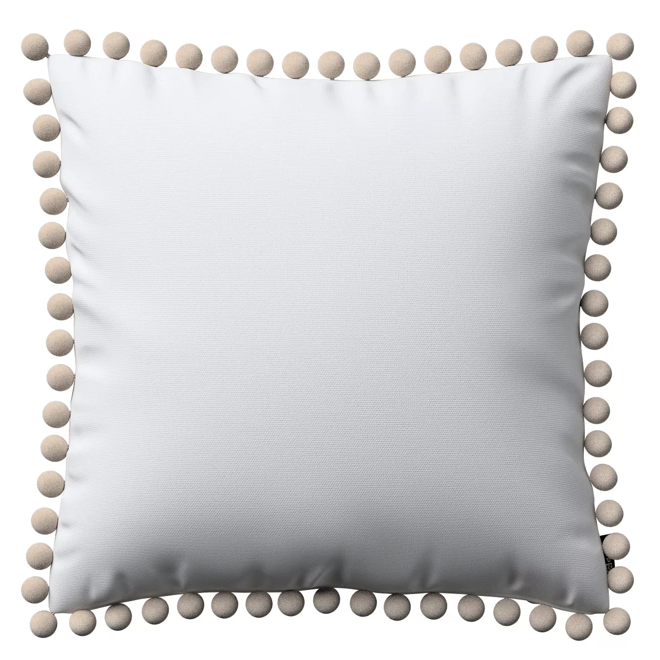 Kissenhülle Wera mit Bommeln, weiß, 45 x 45 cm, Loneta (133-02) günstig online kaufen