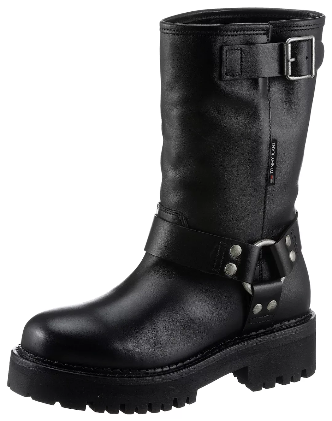 Tommy Jeans  Damenstiefel TJW URBAN BIKER BOOT LEATHER günstig online kaufen