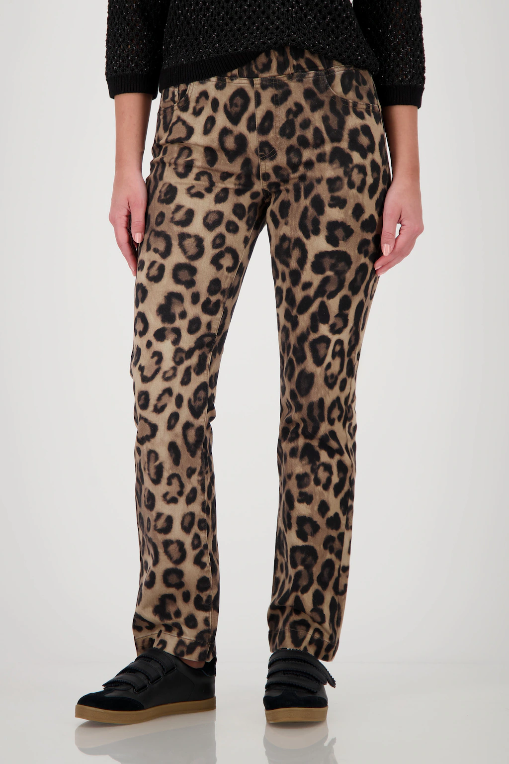 Monari Röhrenhose, mit Animalprint günstig online kaufen