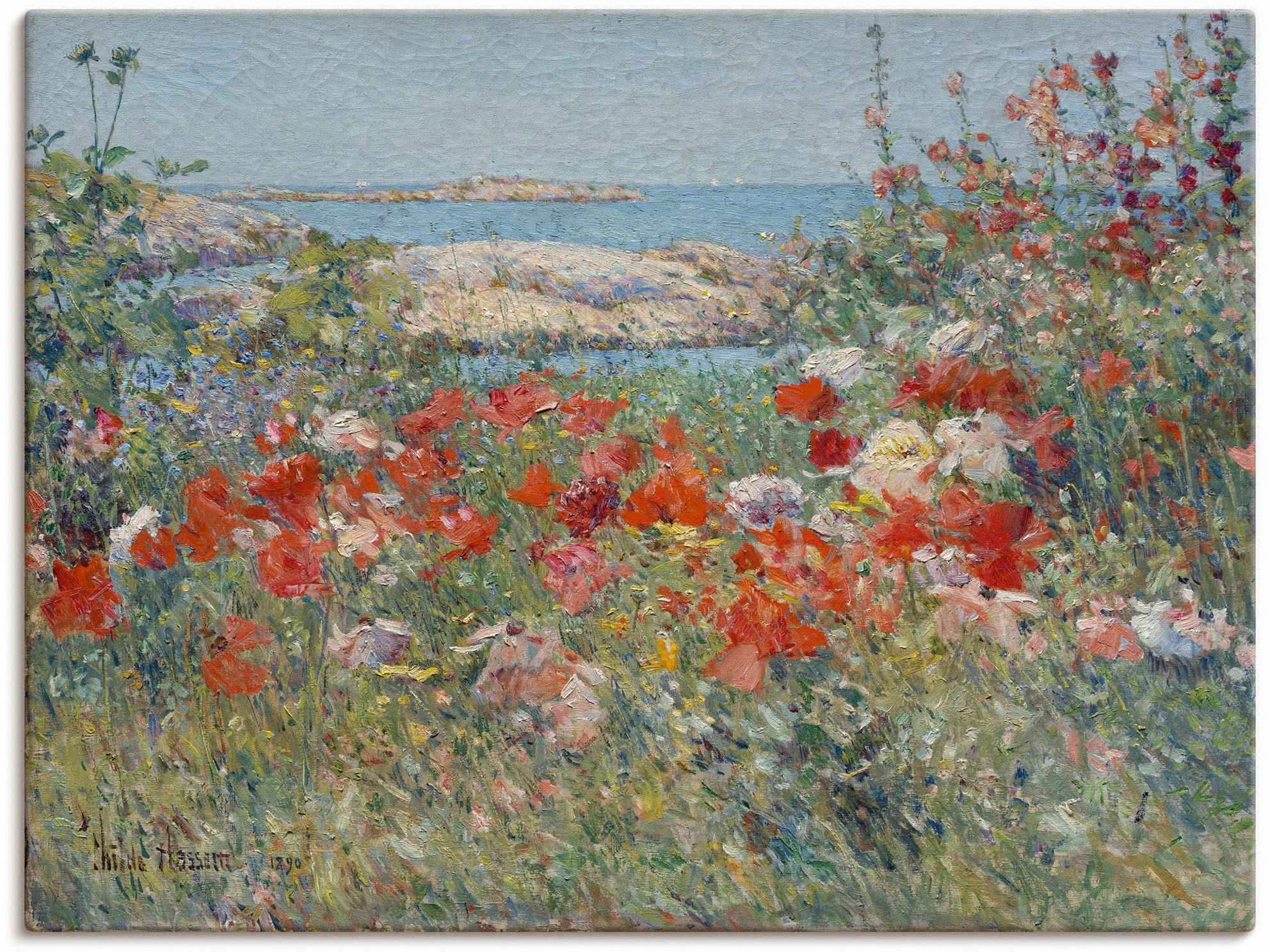 Artland Wandbild "Celia Thaxters Garten 1890.", Blumenwiese, (1 St.), als L günstig online kaufen