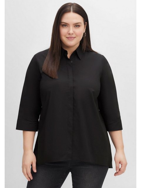 Sheego Longbluse Große Größen mit 3/4-Arm und längerer Rückenpartie günstig online kaufen