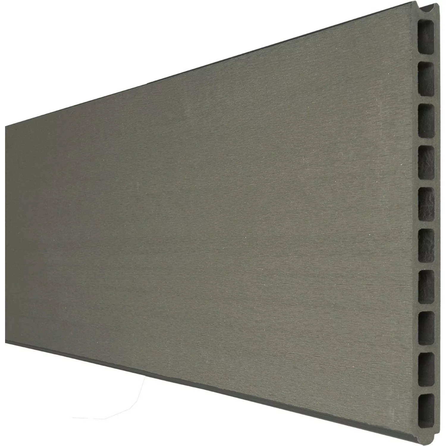 GroJa Solid Grande Einzelprofil Steckzaun 180 x 253 cm Grau günstig online kaufen