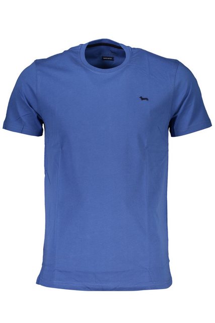 Harmont & Blaine T-Shirt Herren Slim Fit Blaues T-Shirt mit Stickerei und günstig online kaufen