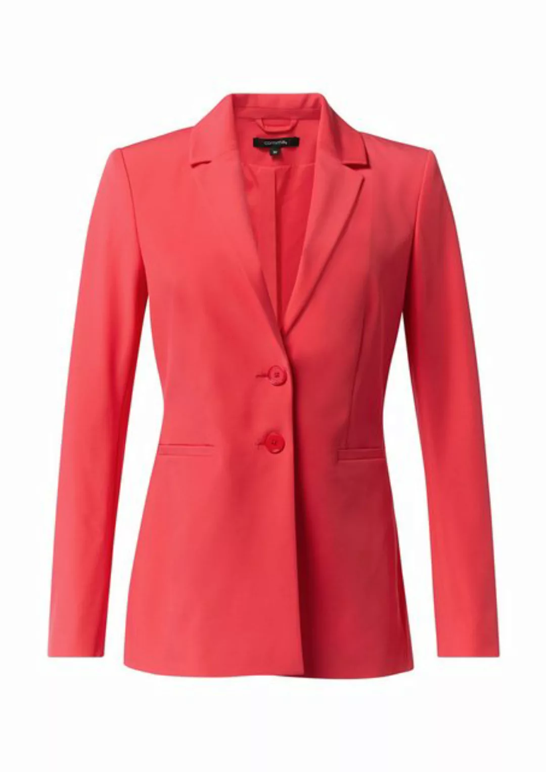 Comma Blusenblazer Elastischer, taillierter Blazer aus Viskosemix Logo günstig online kaufen