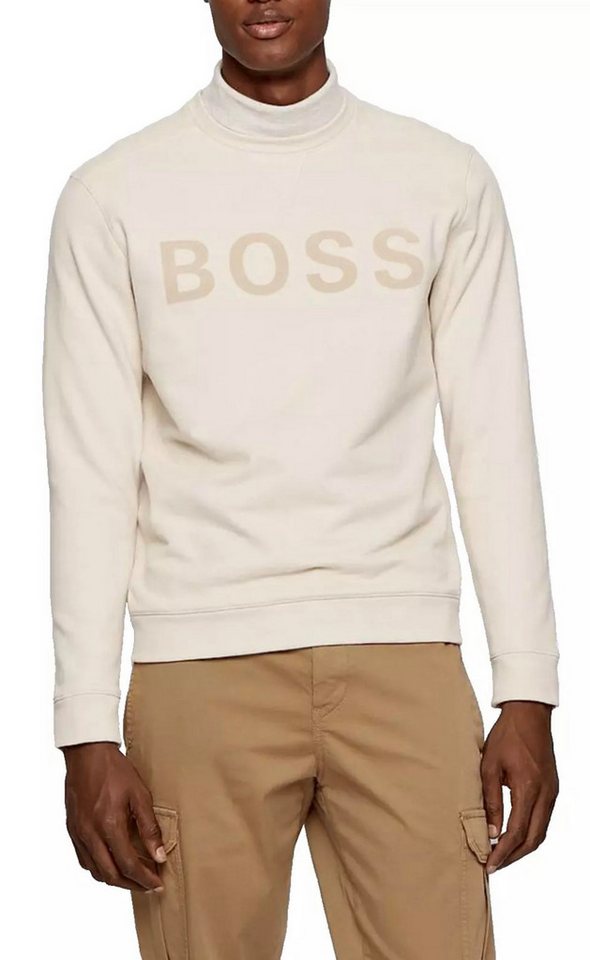 BOSS Sweatshirt Weefast Sweater Ein flockiertes BOSS-Logo, leichten French- günstig online kaufen