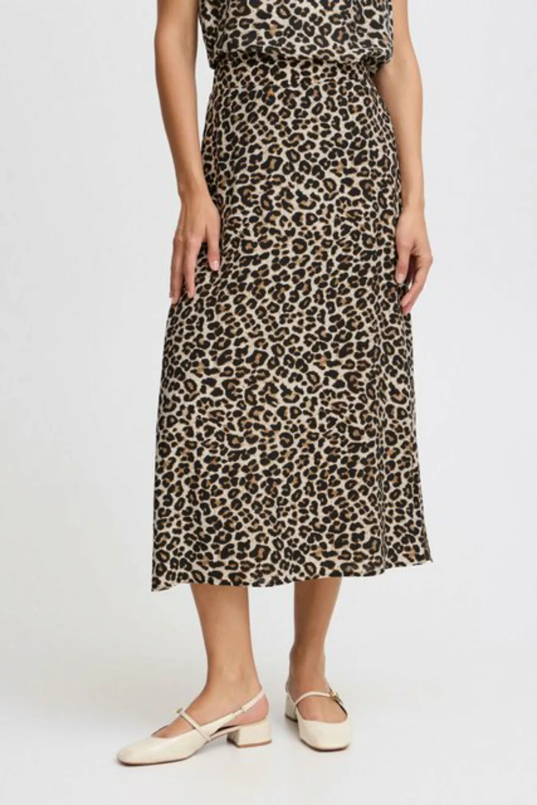 b.young Webrock BYHinva LEOPARD SKIRT - modischer Webrock im Leo-Style günstig online kaufen