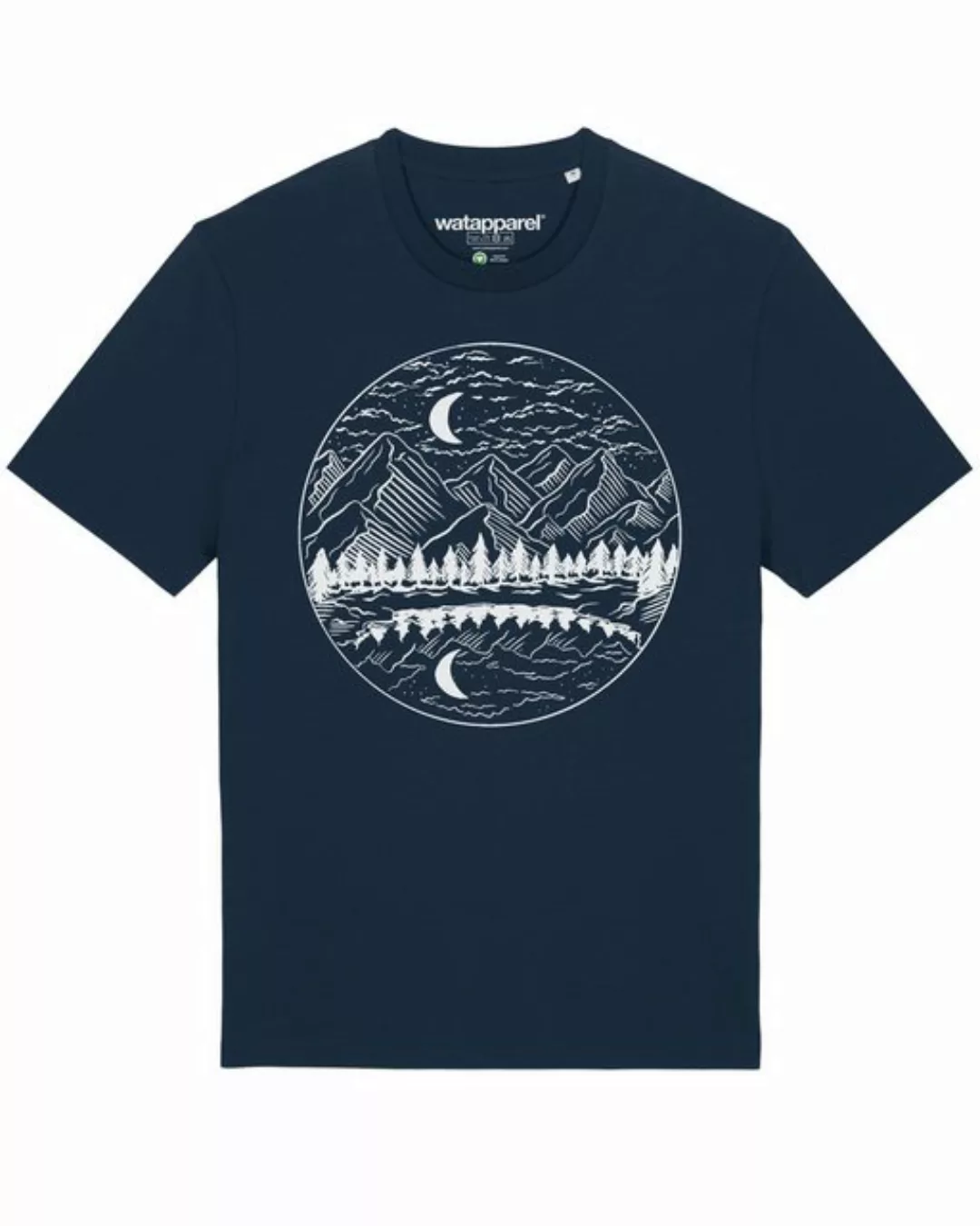 wat? Apparel Print-Shirt Mountains by night (1-tlg) günstig online kaufen