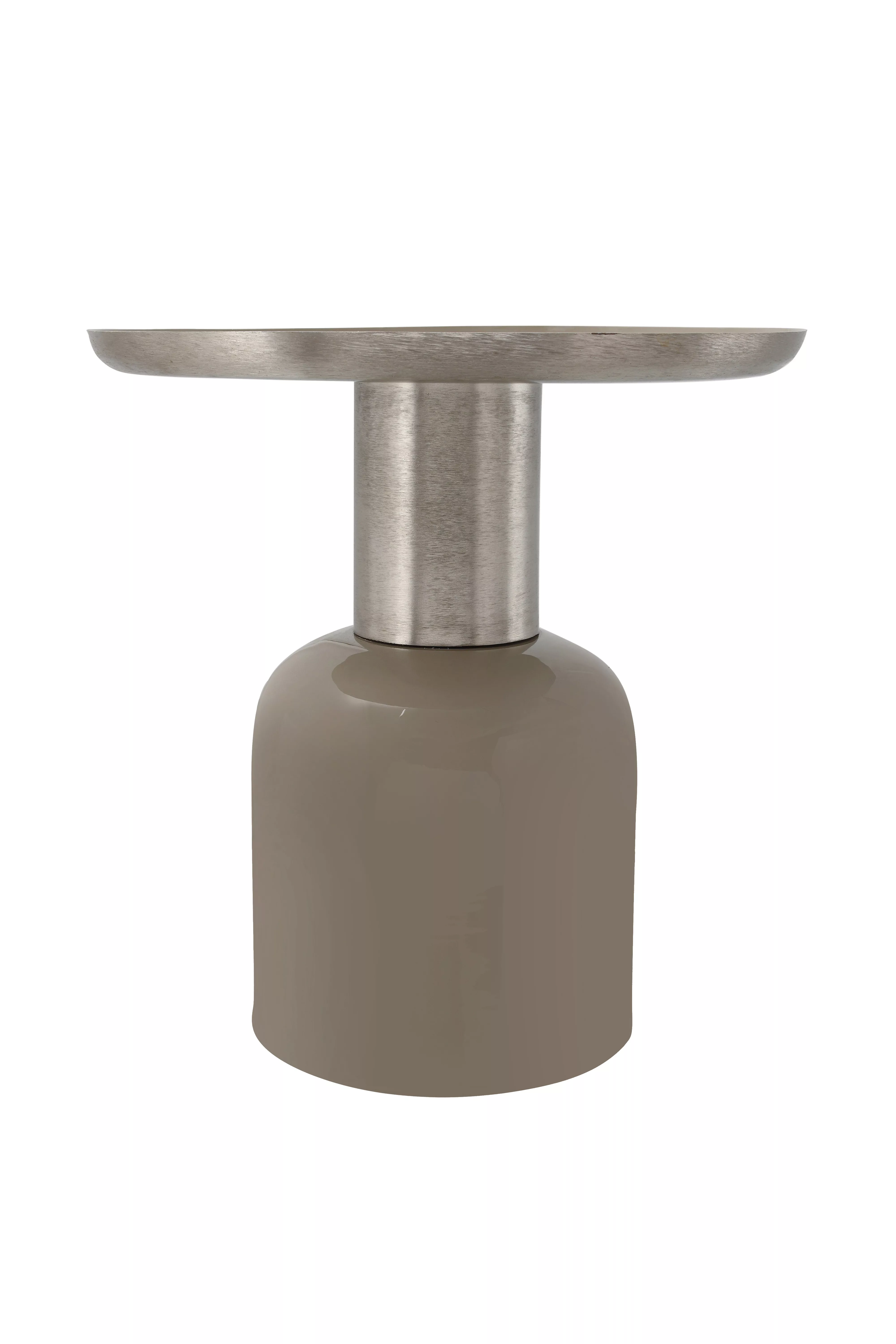 Kayoom Beistelltisch Art Deco 825 Taupe / Silber günstig online kaufen