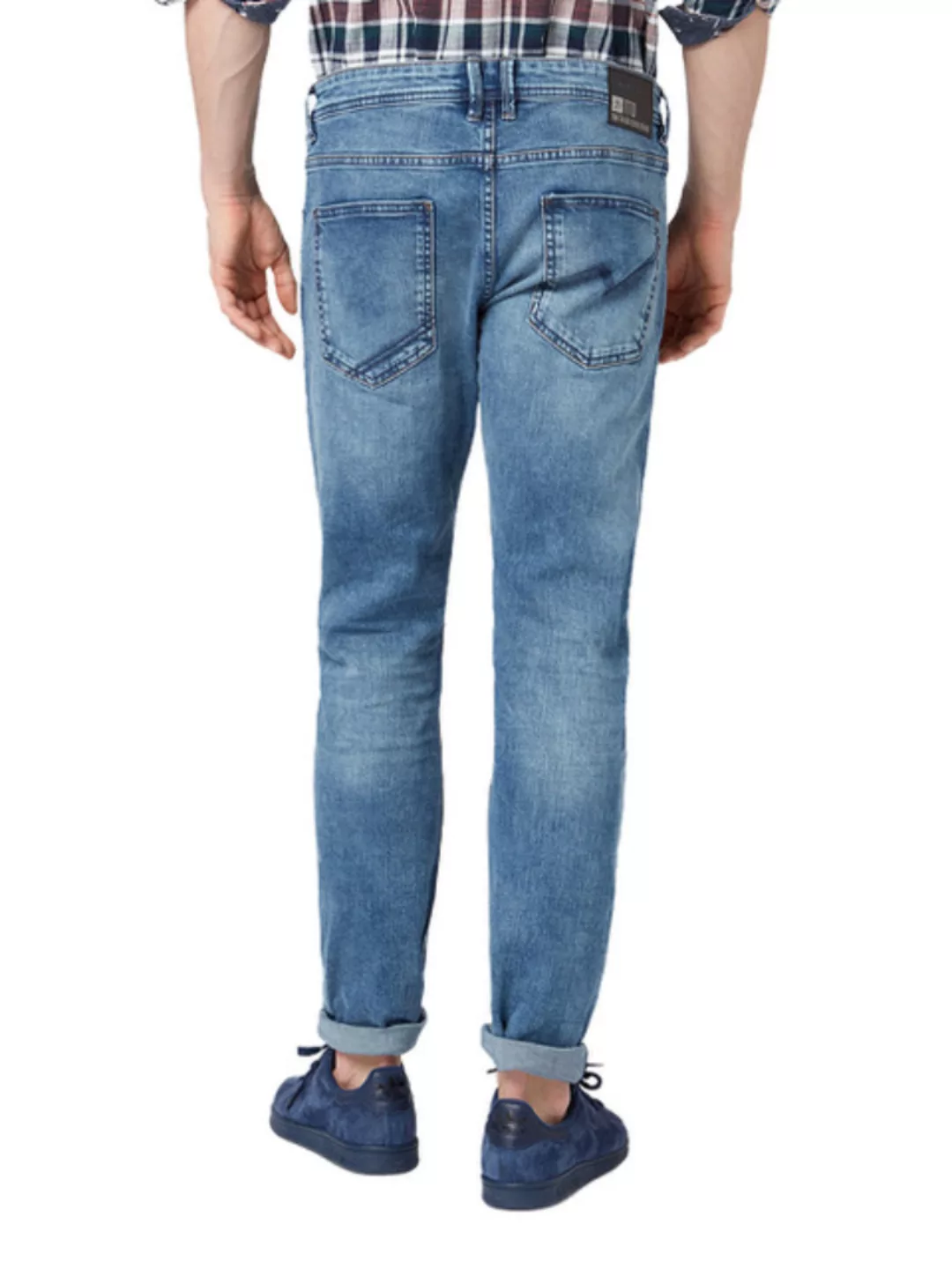 Tom Tailor Denim Herren Jeans Piers - Super Slim Fit - Blau - Light Stone W günstig online kaufen