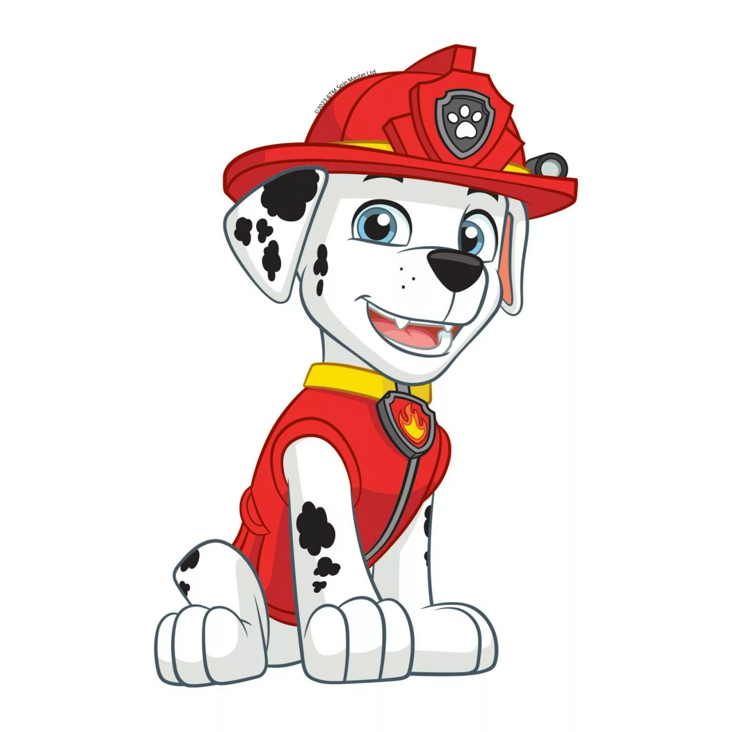 Sanders & Sanders Wandtattoo Paw Patrol Rot und Schwarz-Weiß 8,5 x 15 cm 60 günstig online kaufen