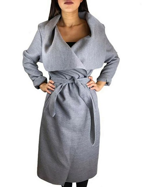 Worldclassca Langmantel Worldclassca Damen langer Mantel mit Gürtel Wasserf günstig online kaufen