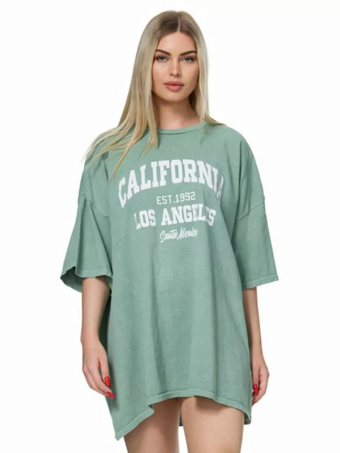 Worldclassca T-Shirt Worldclassca Oversized Print CALIFORNIA T-Shirt lang S günstig online kaufen