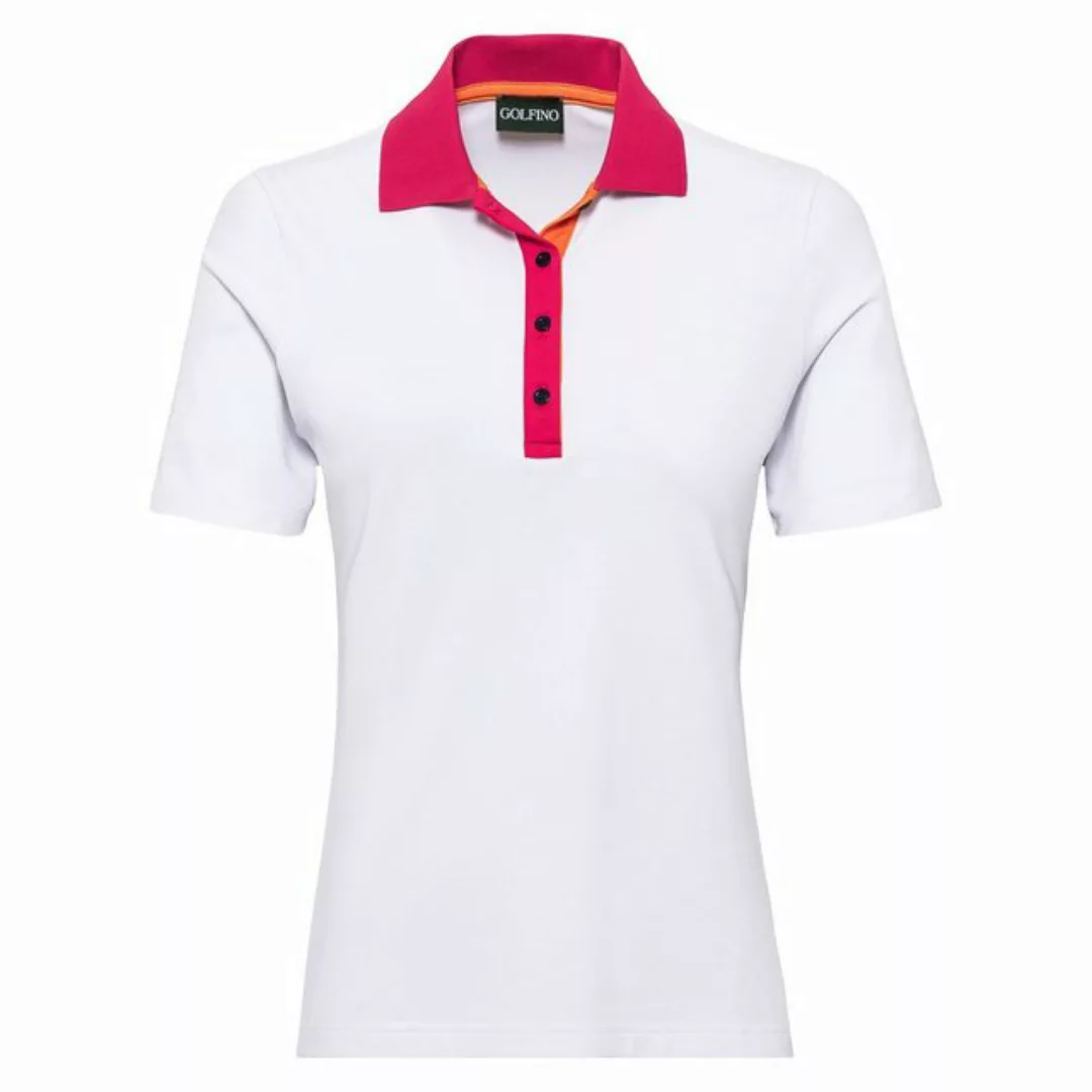 GOLFINO Poloshirt Golfino Vibrant Shot Polo White günstig online kaufen