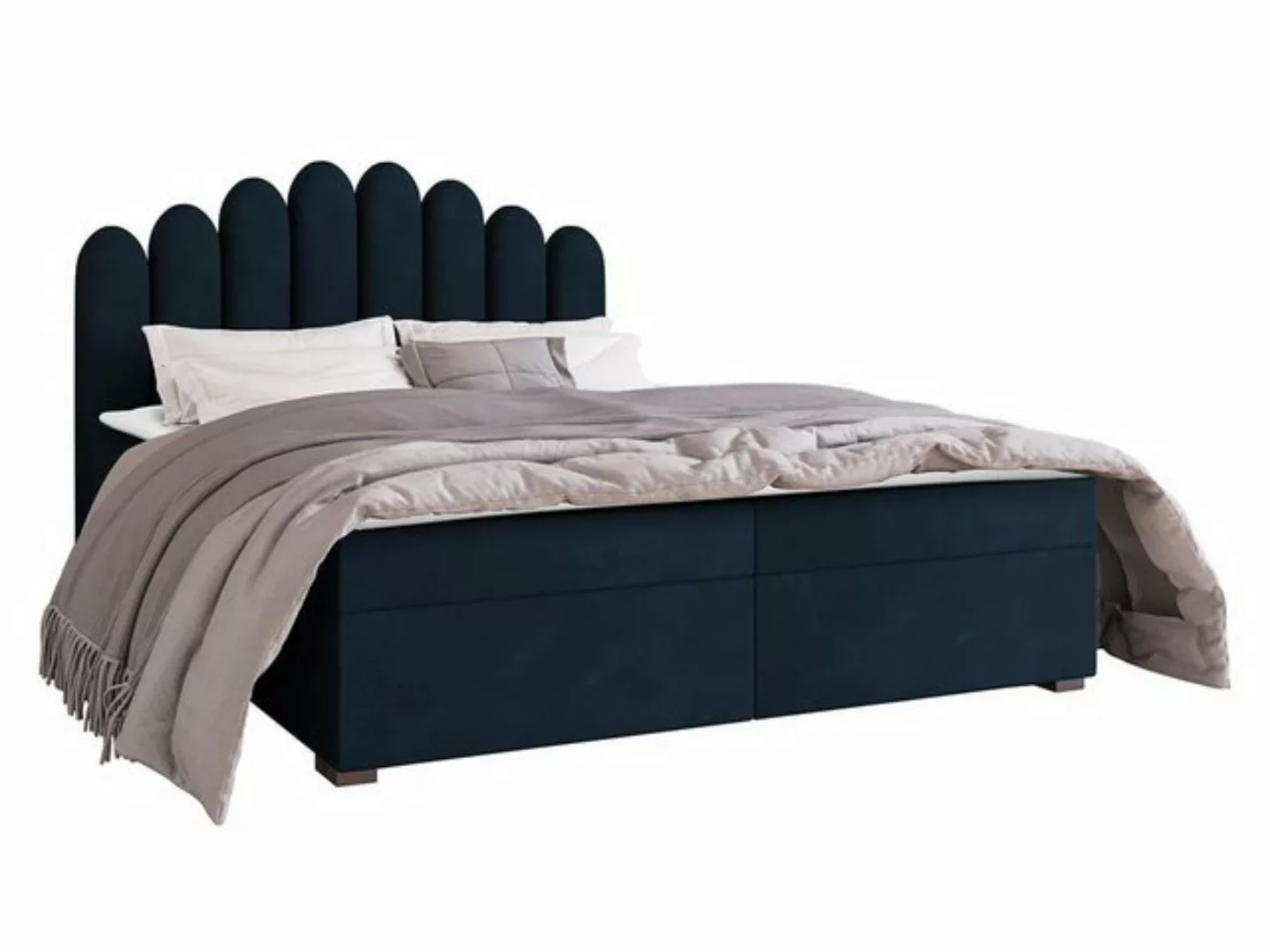 MIRJAN24 Boxspringbett Boss (mit Hauptmatratze, Topper, Polsterkopfteil), 1 günstig online kaufen