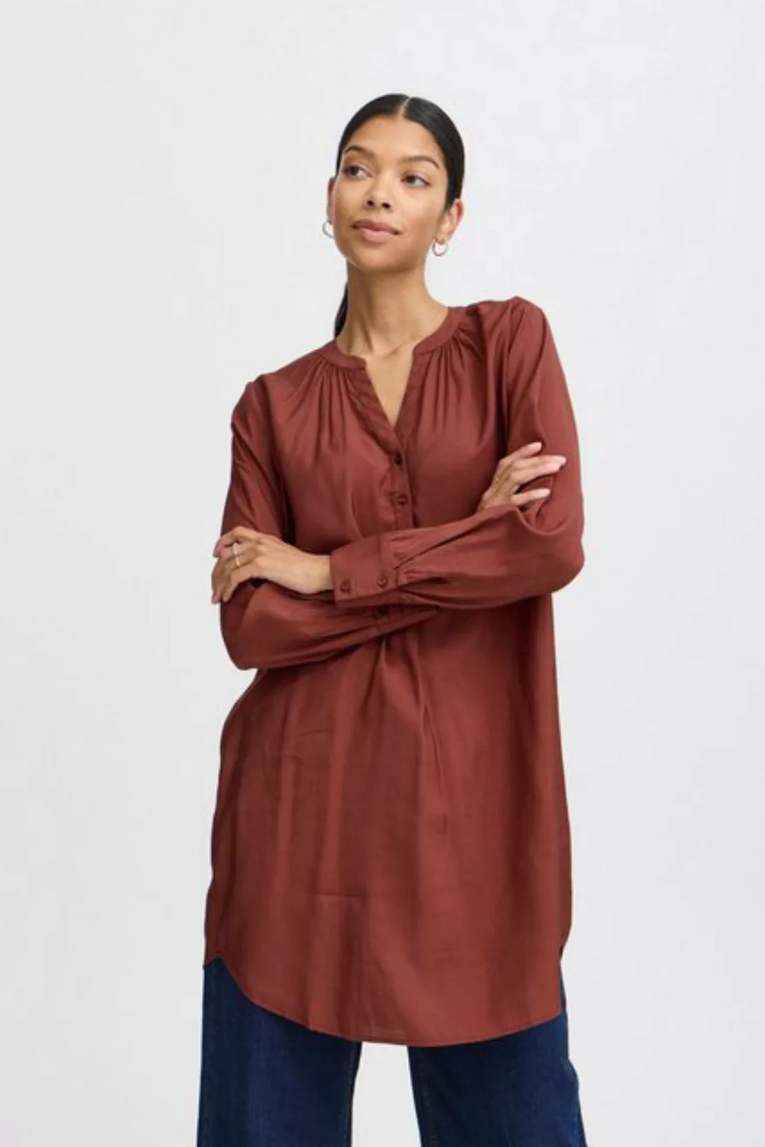 b.young Langarmbluse BYHILLA TUNIC SHIRT - modische Tunika günstig online kaufen