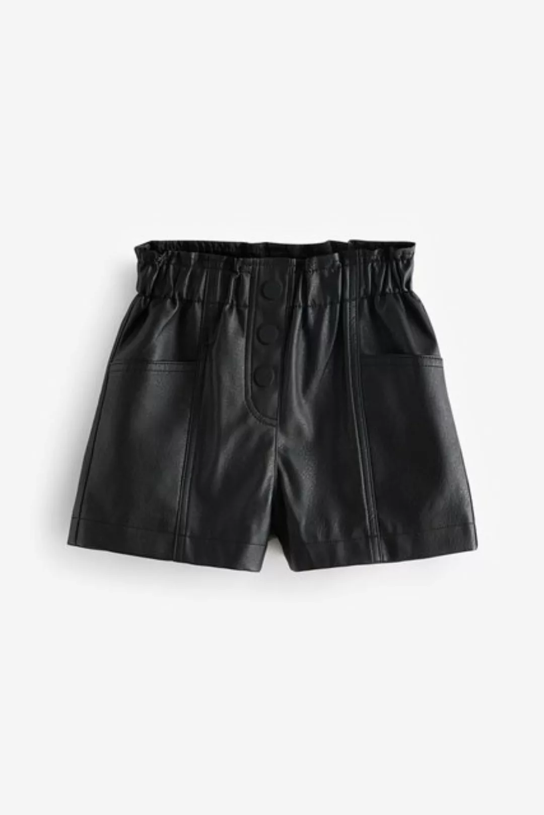 Next Shorts Schwarze PU-Shorts (1-tlg) günstig online kaufen