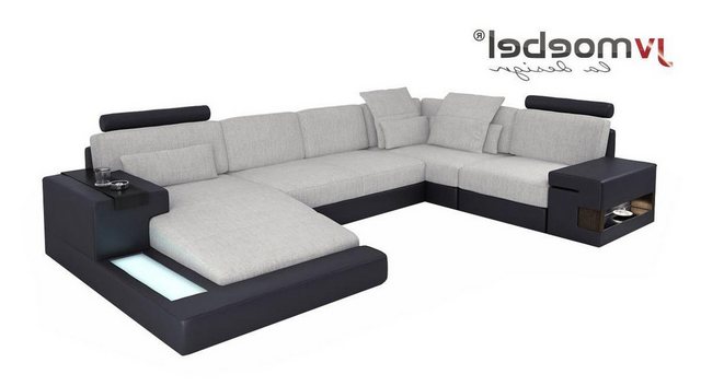 Xlmoebel Ecksofa Neu Gestaltetes Ledersofa in U-Form für das Wohnzimmer - E günstig online kaufen