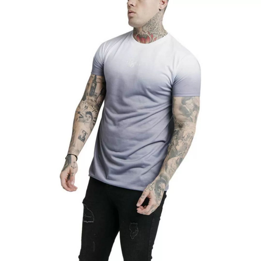 Siksilk High Fade Kurzärmeliges T-shirt L White / Grey günstig online kaufen