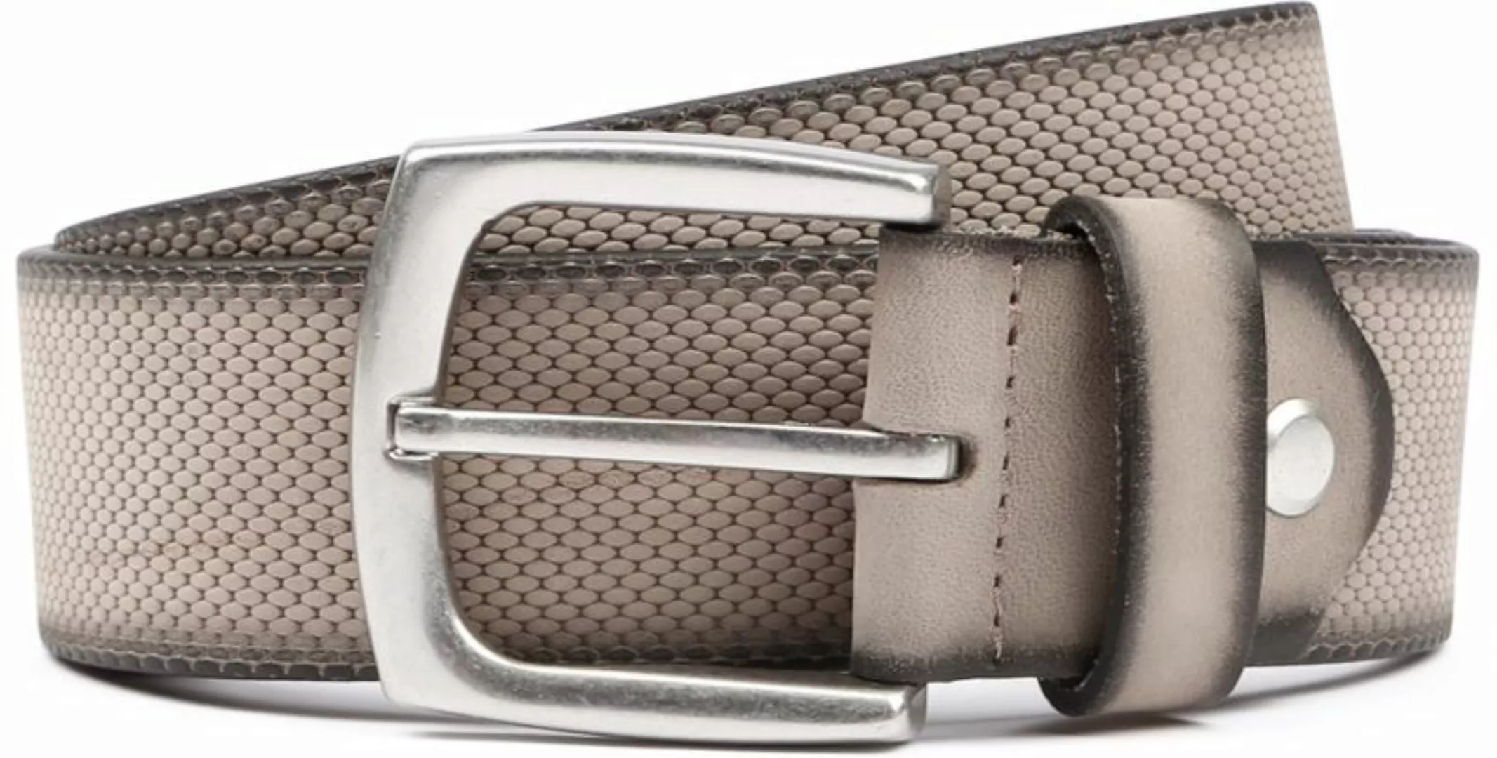 Suitable Ledergürtel Leder Grau - Größe 95 günstig online kaufen