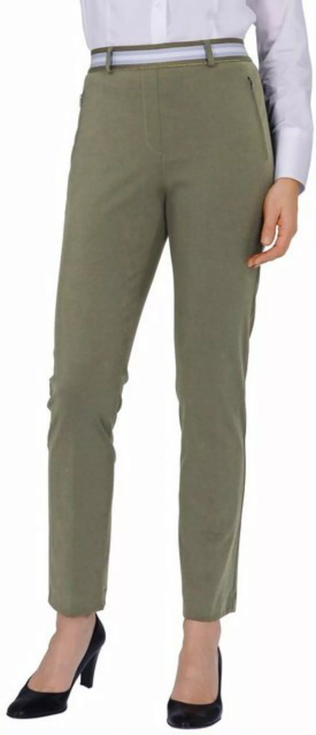 RAPHAELA by BRAX Stoffhose Lillyth khaki in Cool Summer Qualität günstig online kaufen