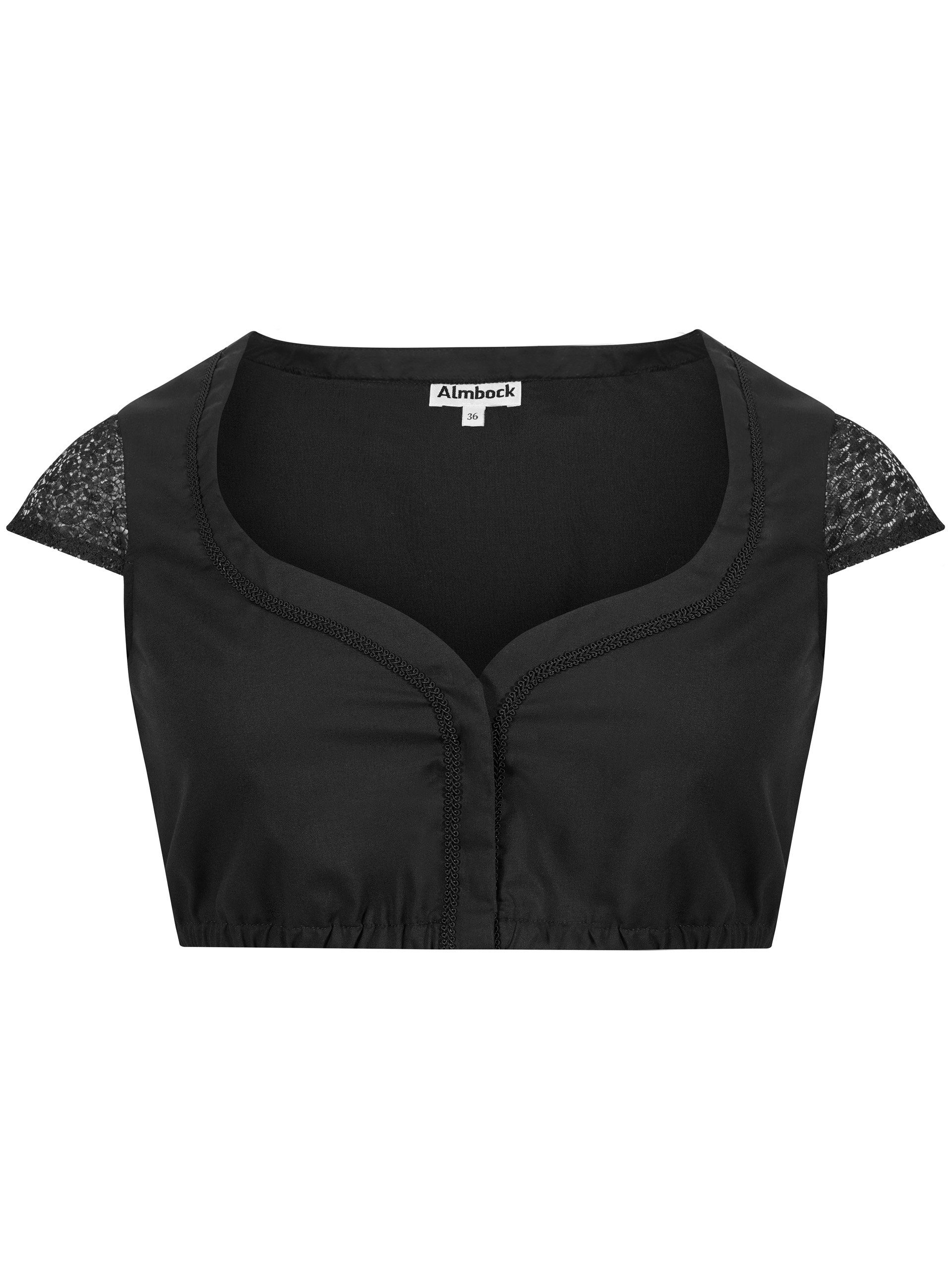 Almbock Dirndlbluse Dirndlbluse Silka (1-tlg) schwarz günstig online kaufen