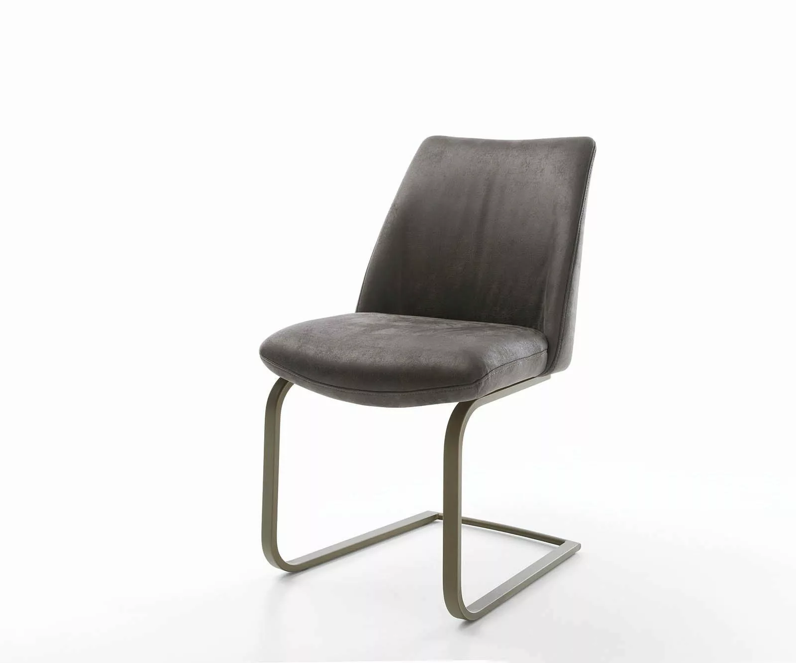 DELIFE Polsterstuhl Elso-Flex, Freischwinger flach Effektfinish günstig online kaufen