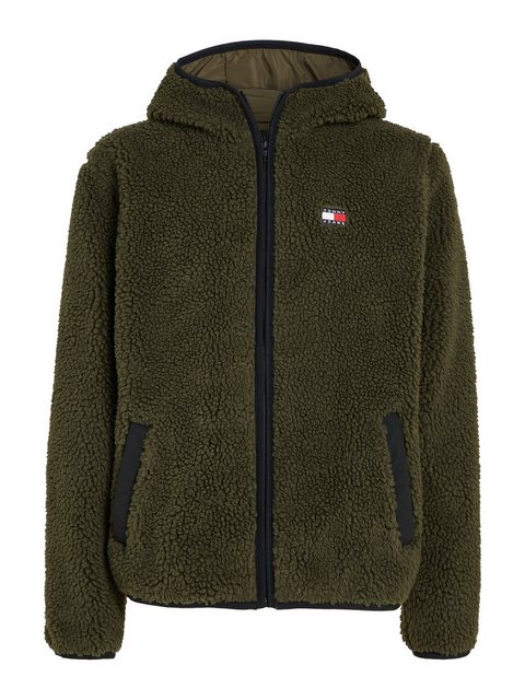 Tommy Jeans Plüschjacke TJM REG BADGE TEDDY ZIP TRU EXT mit Logopatch, leic günstig online kaufen