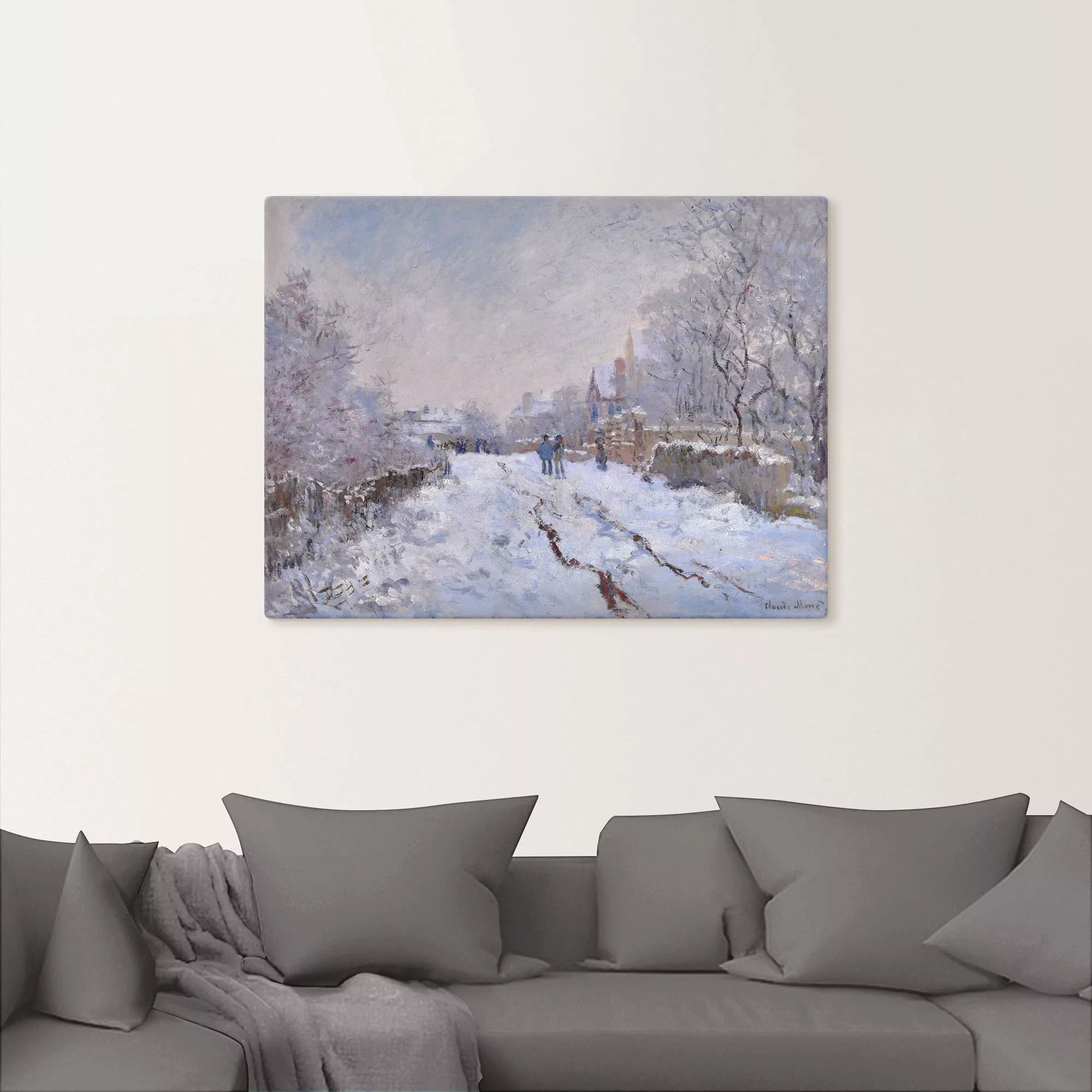 Artland Wandbild "Schnee in Argenteuil.", Vier Jahreszeiten Bilder, (1 St.) günstig online kaufen