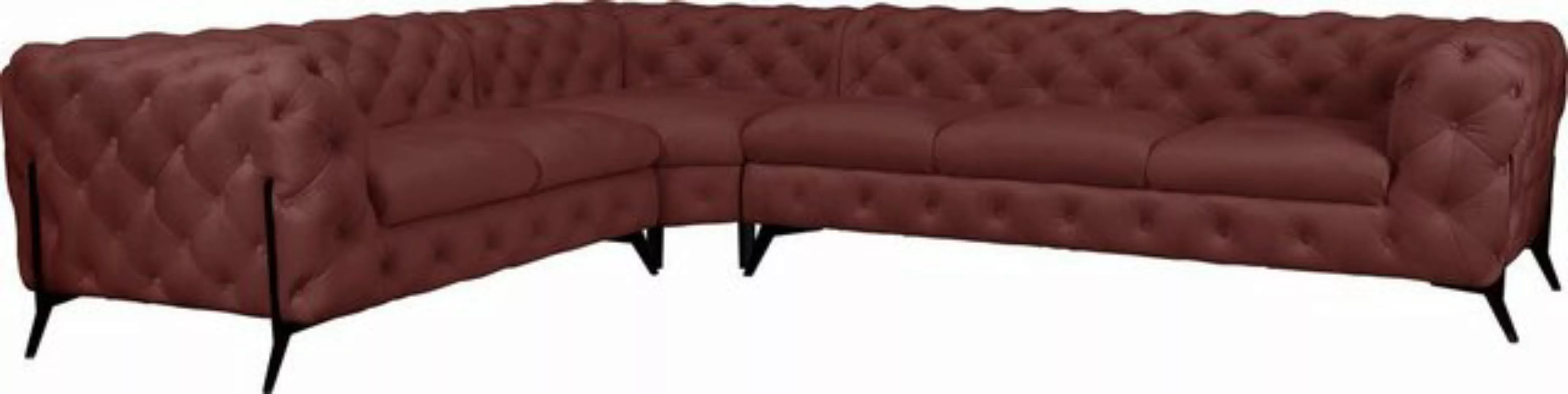 Leonique Chesterfield-Sofa Amaury L-Form, großes Ecksofa, Chesterfield-Opti günstig online kaufen