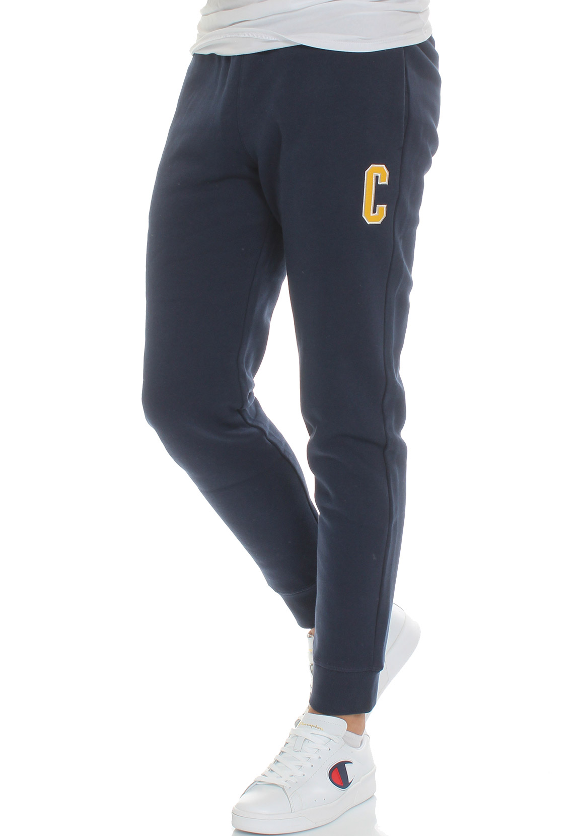 Champion Herren Jogginghose 216573 BS538 NVB Dunkelblau Gelb günstig online kaufen