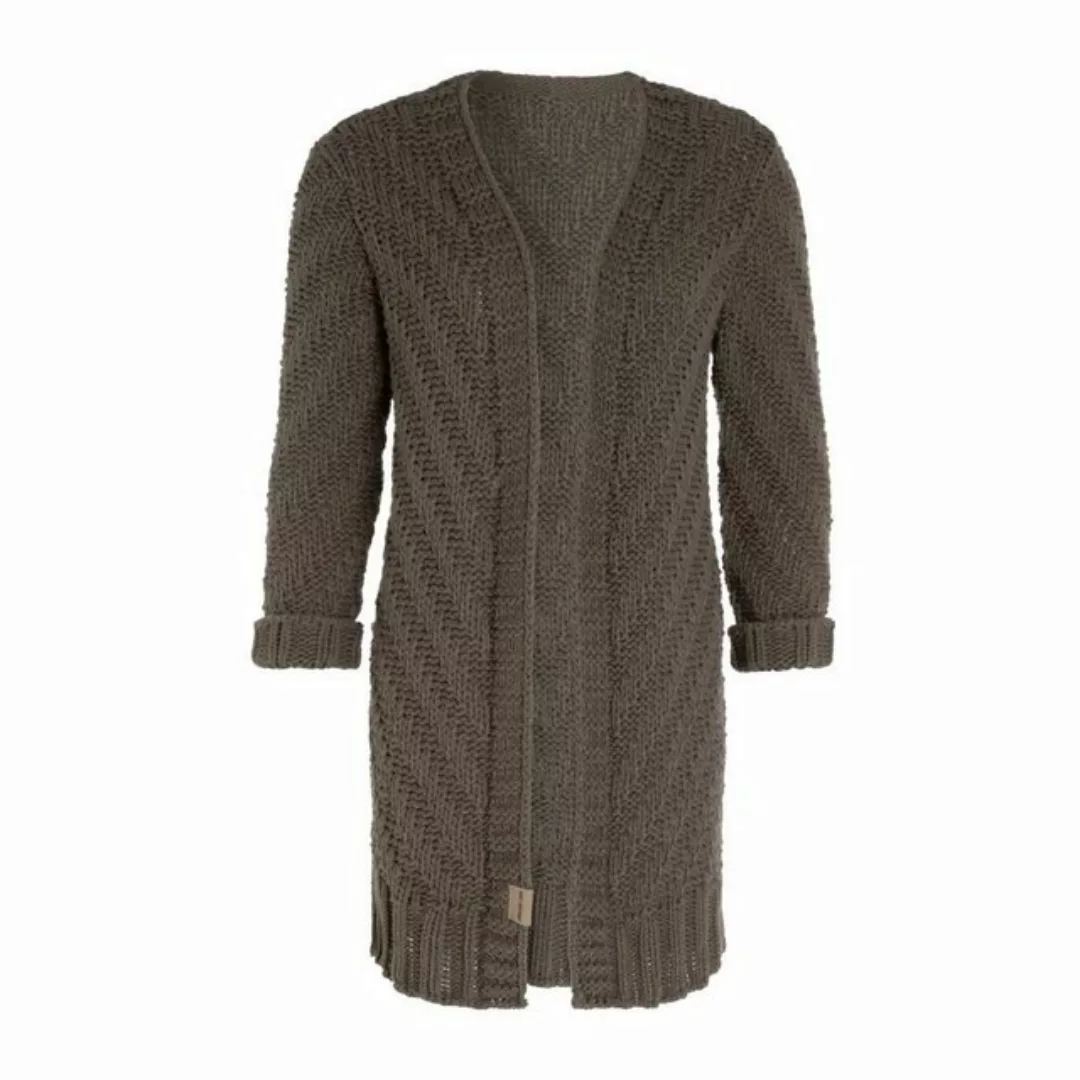 Knit Factory Strickjacke Sally Strickjacken 36/38 Glatt Braun (1-tlg) moder günstig online kaufen