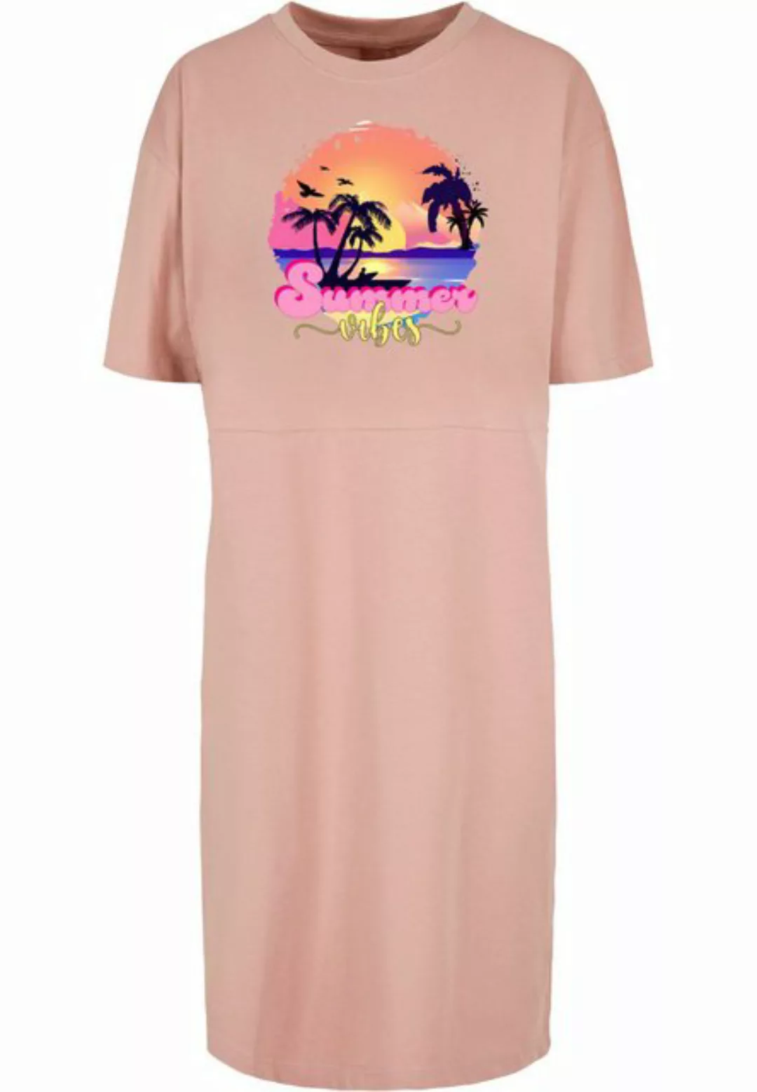 Merchcode Stillkleid "Damen Ladies Summer Vibes Sunset Oversized Slit Tee D günstig online kaufen