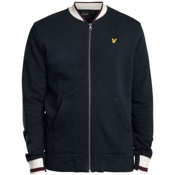 Lyle & Scott  Trainingsjacken Bomberjacke aus Jersey mit halber Spitze günstig online kaufen