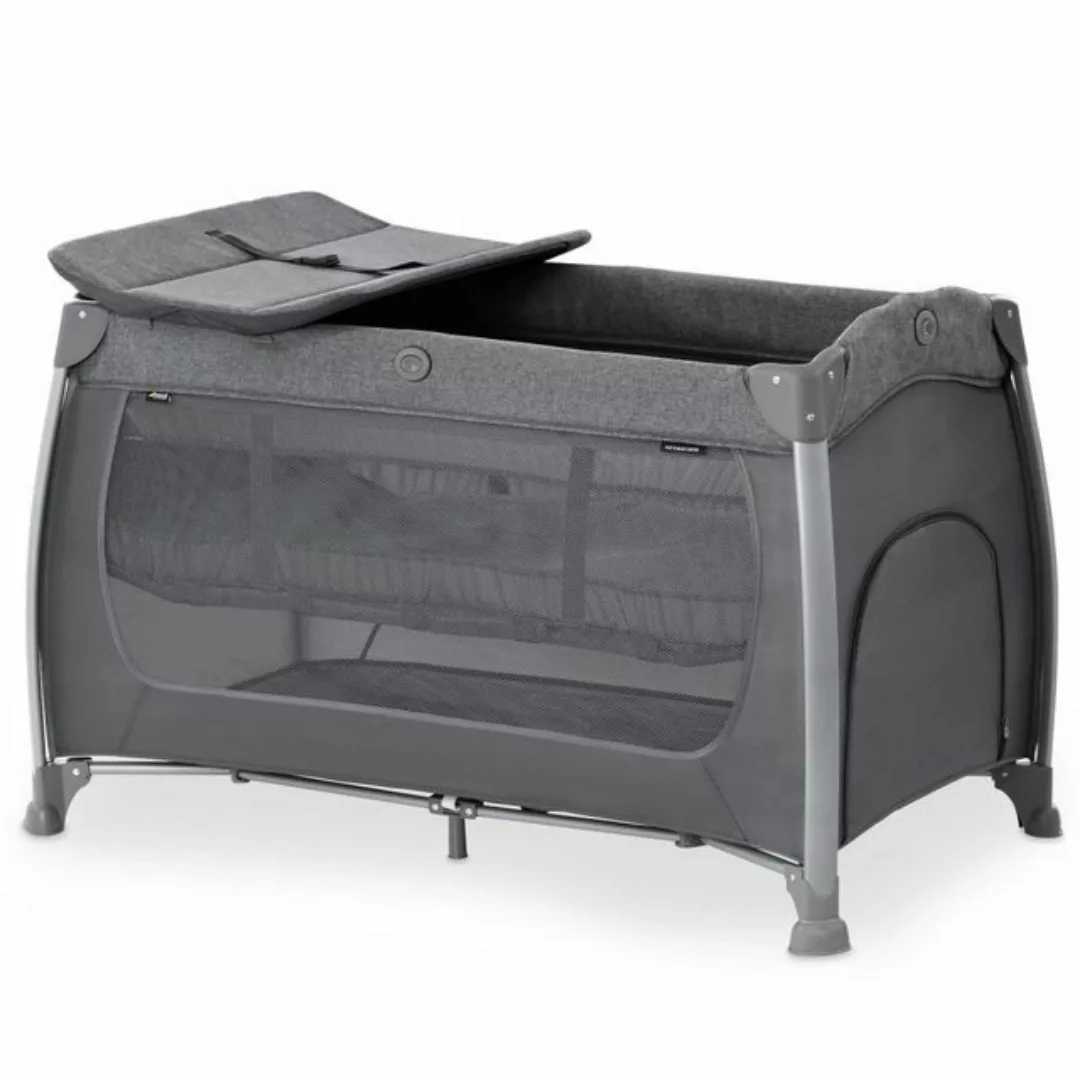 Hauck Baby-Reisebett Play'n Relax Center - Melange Charcoal, 5-tlg., Kinder günstig online kaufen