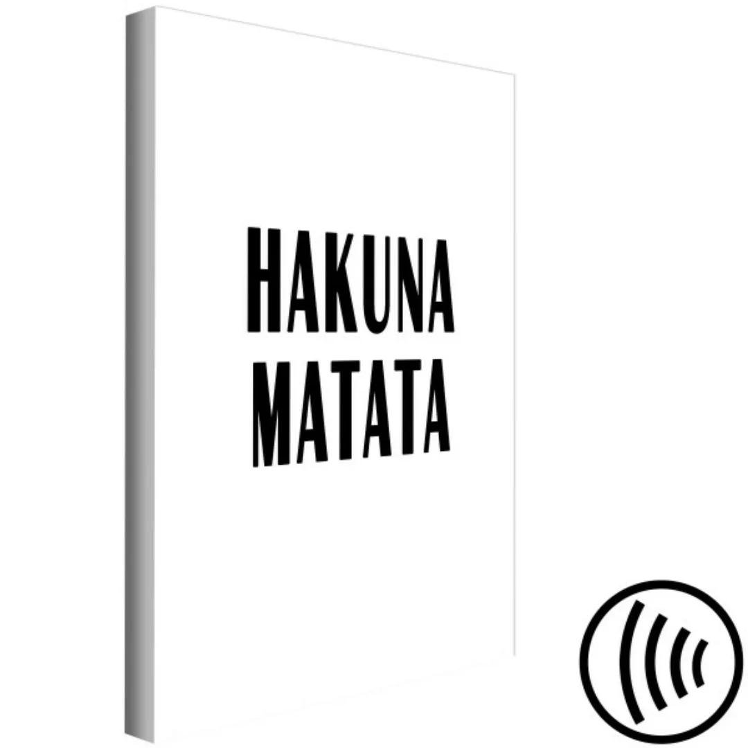 Wandbild Schriftzug: Hakuna Matata - ein Kultzitat in minimalistischer Vers günstig online kaufen