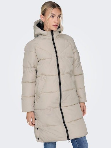 ONLY Steppmantel "ONLAMANDA LONG PUFFER COAT", mit Kapuze günstig online kaufen