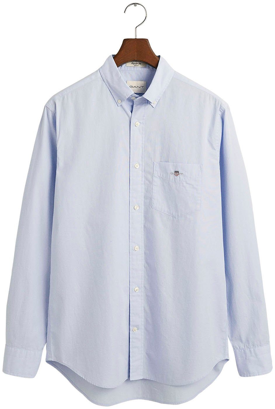 Gant Langarmhemd Regular Fit Popeline Hemd günstig online kaufen