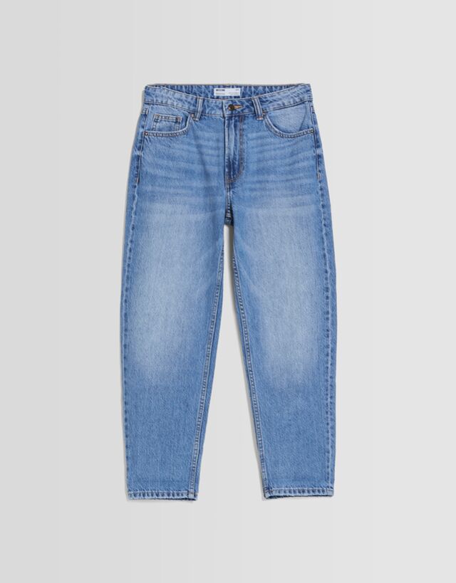 Bershka Mom-Jeans Bskteen 44 Blau günstig online kaufen