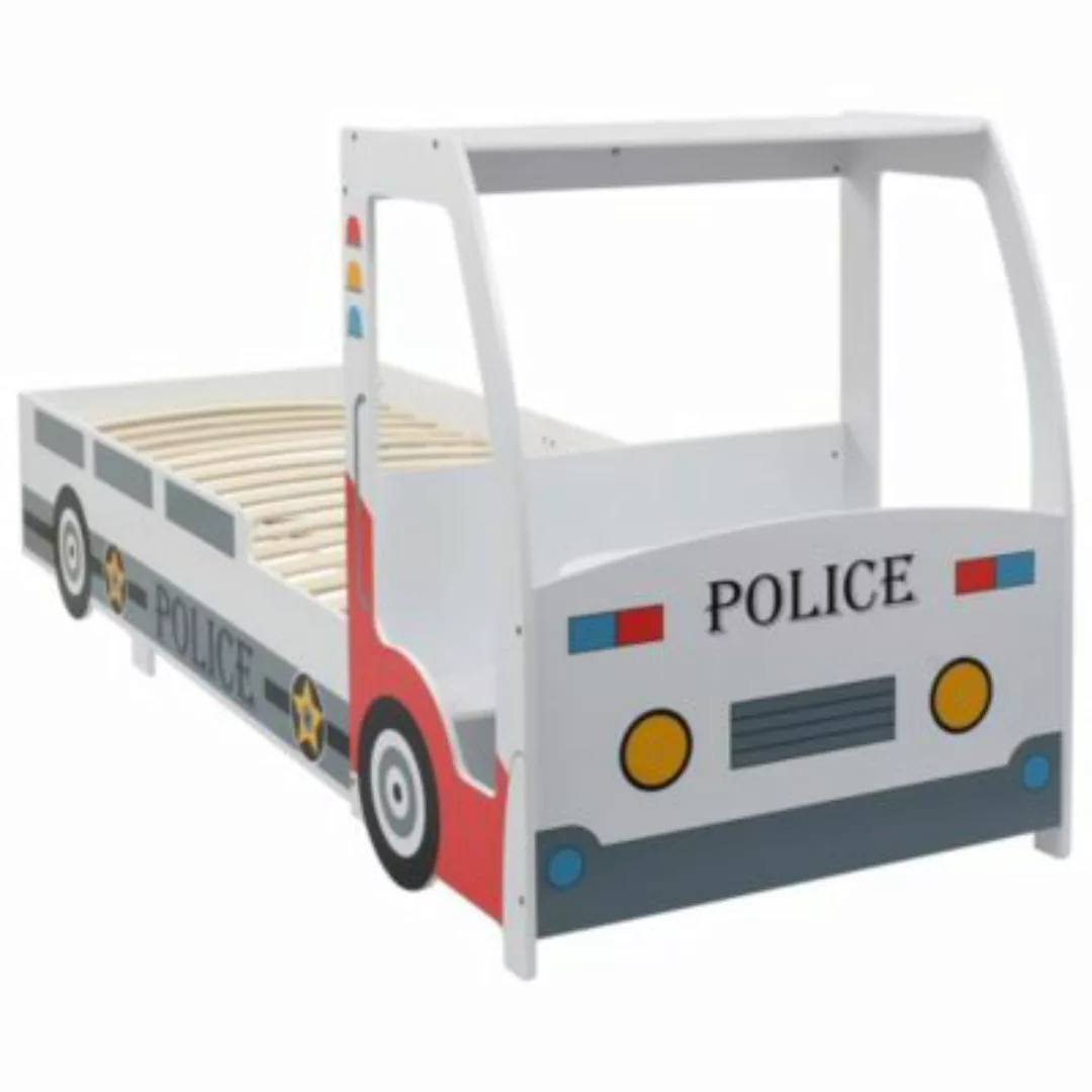 vidaXL Kinderbett im Polizeiauto-Design mit Schreibtisch 90 x 200 cm Kinder günstig online kaufen