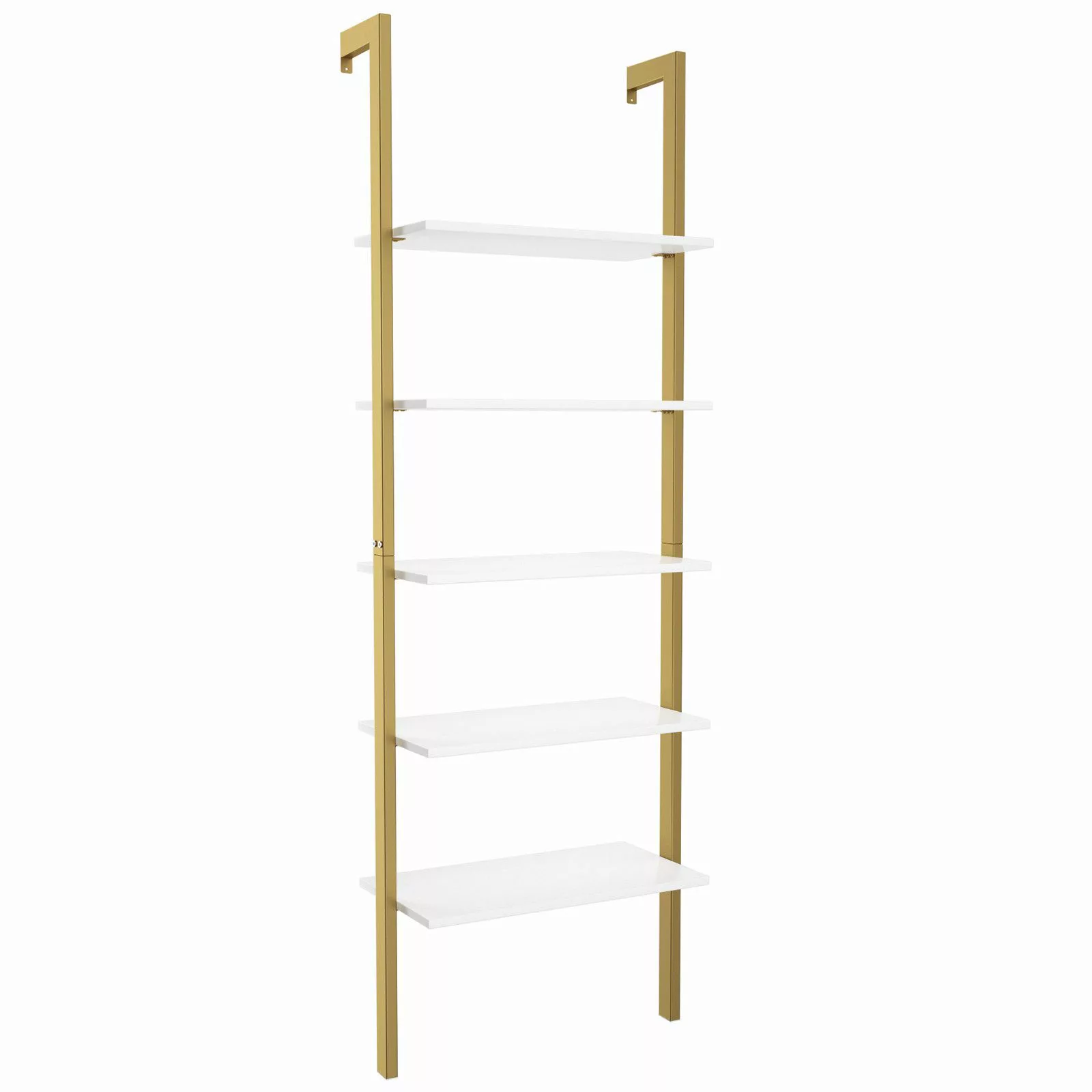 COSTWAY Leiterregal Bücherregal, 5-stufig, mit Metallrahmen, günstig online kaufen