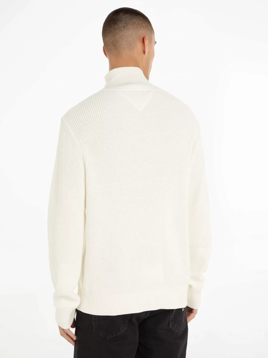 Tommy Jeans Troyer "TJM REG MIX FABRIC TECH SWEATER" günstig online kaufen