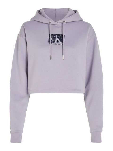 Calvin Klein Jeans Kapuzensweatshirt PRINTED BOX CROPPED HOODIE günstig online kaufen